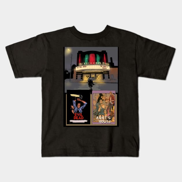 Metropolis cinema Kids T-Shirt by okunevart